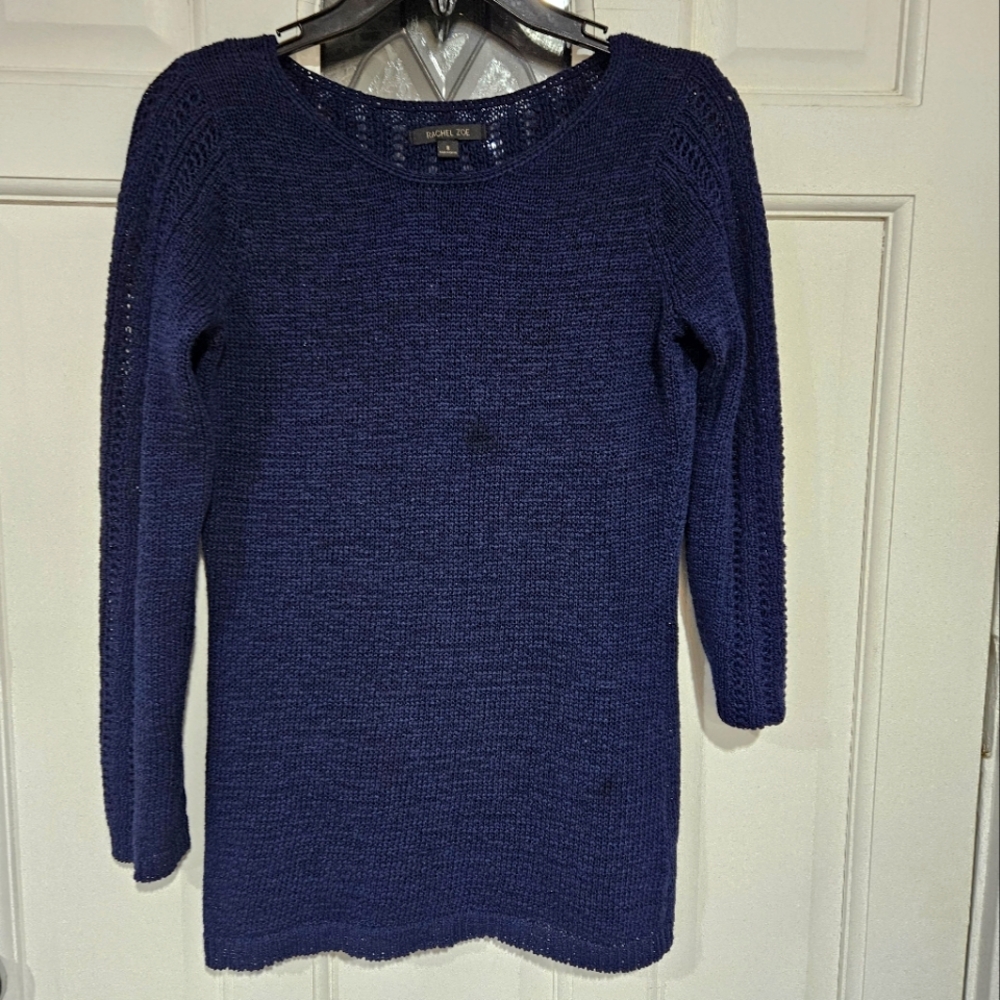 Navy Blue Knitted Top